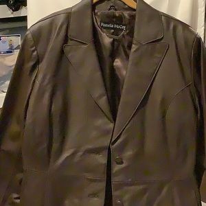 Pamela McCoy leather jacket, size large